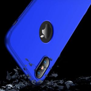 Hurtel 360 Protection etui na całą obudowę przód + tył iPhone XS Max niebieski (logo hole) 2