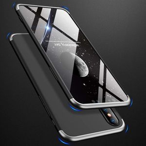 Hurtel 360 Protection etui na całą obudowę przód + tył iPhone XS Max czarno-srebrny (logo hole) 4