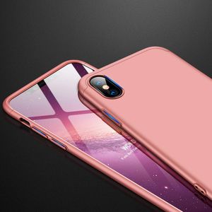Hurtel 360 Protection etui na całą obudowę przód + tył iPhone XS Max różowy 2
