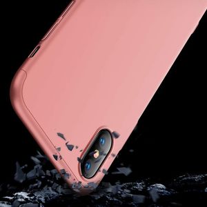 Hurtel 360 Protection etui na całą obudowę przód + tył iPhone XS Max różowy 5