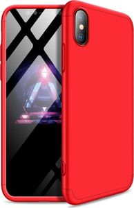 Hurtel 360 Protection etui na całą obudowę przód + tył iPhone XS Max czerwony 1