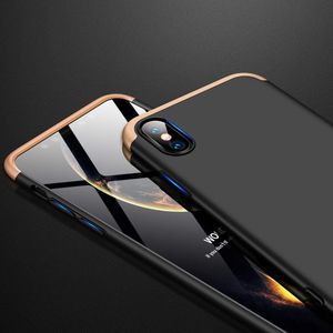 Hurtel 360 Protection etui na całą obudowę przód + tył iPhone XS Max czarno-złoty 5