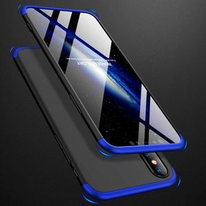 Hurtel 360 Protection etui na całą obudowę przód + tył iPhone XS Max czarno-niebieski 6