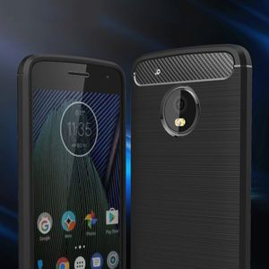Hurtel Carbon Case elastyczne etui pokrowiec Lenovo Moto G5 Plus czarny 2