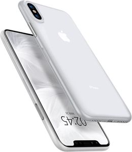 Speck Spigen AirSkin ultra cienkie etui 0.36mm pokrowiec iPhone XS / X biały (Soft Clear) 4