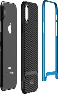 IPAKY iPaky Bumblebee Neo Hybrid gumowe etui z ramką iPhone XS / X czarny 5