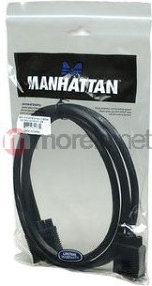 Kabel Manhattan D-Sub (VGA) - D-Sub (VGA) 1.8m czarny (311731) 2