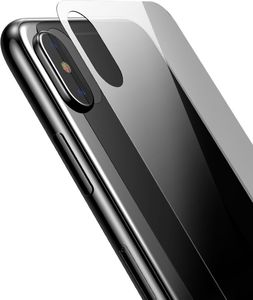 Baseus Rear Protector szkło hartowane na tył obudowę telefonu iPhone XS Max przezroczysty (SGAPIPH65-ABM02) 2