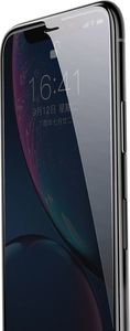 Baseus Diamond Body Tempered Glass szkło hartowane 3D 0,3 mm ze wzmocnioną ramką i filtrem Privacy Apple iPhone XR czarny 2