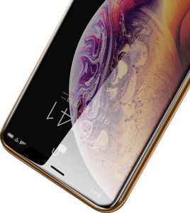 Baseus Baseus Diamond Body Tempered Glass szkło hartowane 3D 0,3 mm ze wzmocnioną ramką i filtrem Privacy Apple iPhone XS Max czarny 5