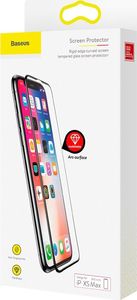 Baseus Rigid-edge Tempered Glass szkło hartowane 3D 0,3 mm ze wzmocnioną ramką Apple iPhone XS Max czarny 7