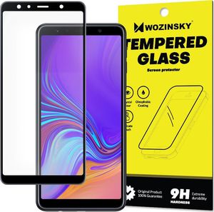 Wozinsky Wozinsky super wytrzymałe szkło hartowane Full Glue na cały ekran z ramką Case Friendly Samsung Galaxy A7 2018 A750 czarny 1