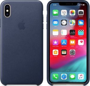 Apple iPhone XS Max Leather Case midnight blue 2