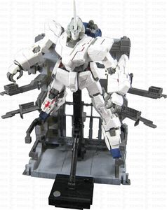 Figurka Figurka 1/100 MG Gundam Unicorn Screen Image MS Cage 1