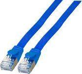 EFB Kabel sieciowy płaski U / FTP (STP) 3m Cat6a niebieski (K5545WS.3) 1