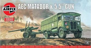 Airfix Model plastikowy AEC Matador & 5,5 Gun 1