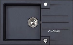 Zlewozmywak Alveus ROCK 130 780x480x180mm kolor 91 - czarny + syfon POP-UP, odwracalny 1