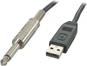 Kabel USB Lindy / przejściówka USB A na Jack 6,3 mm 5m (06104) 1