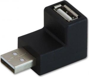 Adapter USB Lindy Kątowy adapter (przejściówka) dolny USB 2.0 A wtyk - A gniazdo (71220) 1