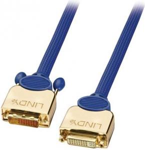 Kabel Lindy DVI-D - DVI-D 3m niebieski (37051) 1