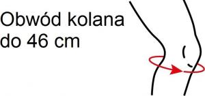 TOROS-GROUP Stabilizator stawu kolanowego neoprenowy zapinany na rzep uniwersalny krtki 3