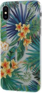Etui Slim Art IPHONE XS liść i kwiat uniwersalny 2