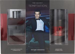 Antonio Banderas Zestaw Secret Temptation dla mężczyzn: EDT 100 ml + dezodorant w aerozolu 150 ml 1