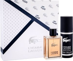 Lacoste L'Homme Lacoste Kit: Woda toaletowa EDT dla mężczyzn 100 ml + dezodorant w sprayu dla mężczyzn 150 ml 1