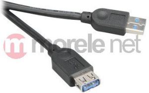 Kabel USB Akasa USB-A - USB-A 1.5 m Czarny (AKCBUB0215BK) 1