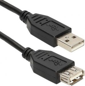 Kabel USB Natec USB-A - USB-A 1.8 m Czarny (NKA0358) 1