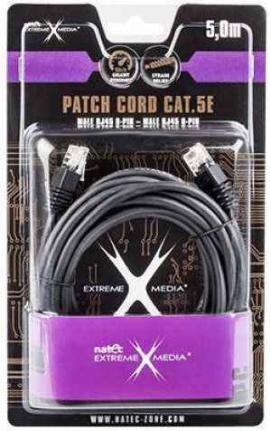 Natec Patchcord CAT5e 5 m Szary NKA-0347 2