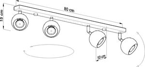 Lampa sufitowa Sollux Merida 4x40W  (SL.0441) 4