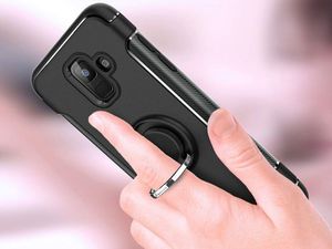 Alogy Etui pancerne Alogy Samsung Galaxy A6 2018 Ring czarne uniwersalny 5