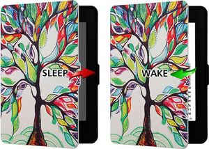 Pokrowiec Alogy Smart Case Kindle Paperwhite 1/2/3 Kolorowe drzewko 2
