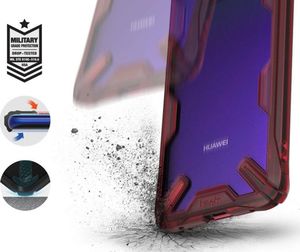 Ringke Etui Ringke Fusion X Huawei Mate 20 Pro Ruby Red uniwersalny 5