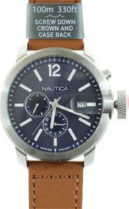 Zegarek Nautica Sydney NAPSYD014 męski brązowy 1
