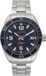 Zegarek Nautica Key Biscayne NAPKBN002 męski srebrny 1