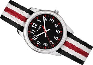 Zegarek Timex TW7C10200 Youth Analog Metal unisex czarno-biały 1