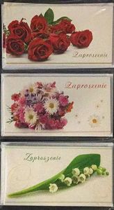 Stamp Zaproszenia Flowers 10szt. Mix 1