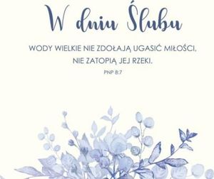 Szaron Kartka Składana Ślub - Wody wielkie nie ugaszą 1