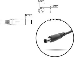 Mitsu 90 W, 5 mm, 4.6 A, 19.5 V (ZM/DEL195462) 3