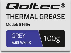Pasta termoprzewodząca Qoltec Grey 100g (51654) 2