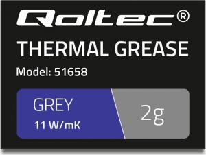 Pasta termoprzewodząca Qoltec Grey 2g (51658) 4