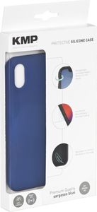 KMP Printtechnik AG Etui Silikon Case iPhone XS niebieskie 1