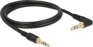 Kabel Delock Jack 3.5mm - Jack 3.5mm 1m czarny (85566) 3