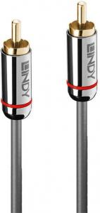 Kabel Lindy RCA (Cinch) - RCA (Cinch) 0.5m srebrny (35338) 2