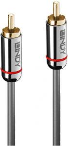 Kabel Lindy RCA (Cinch) - RCA (Cinch) 1m srebrny (35339) 2