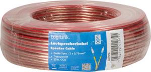 Przewód LogiLink głośnikowy 2x0.75 mm2, 25m 2