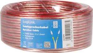 Przewód LogiLink głośnikowy 2x1.5 mm2, 10m 2