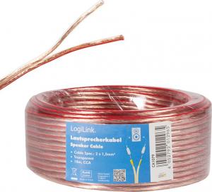 Przewód LogiLink głośnikowy 2x1.5 mm2, 10m 3